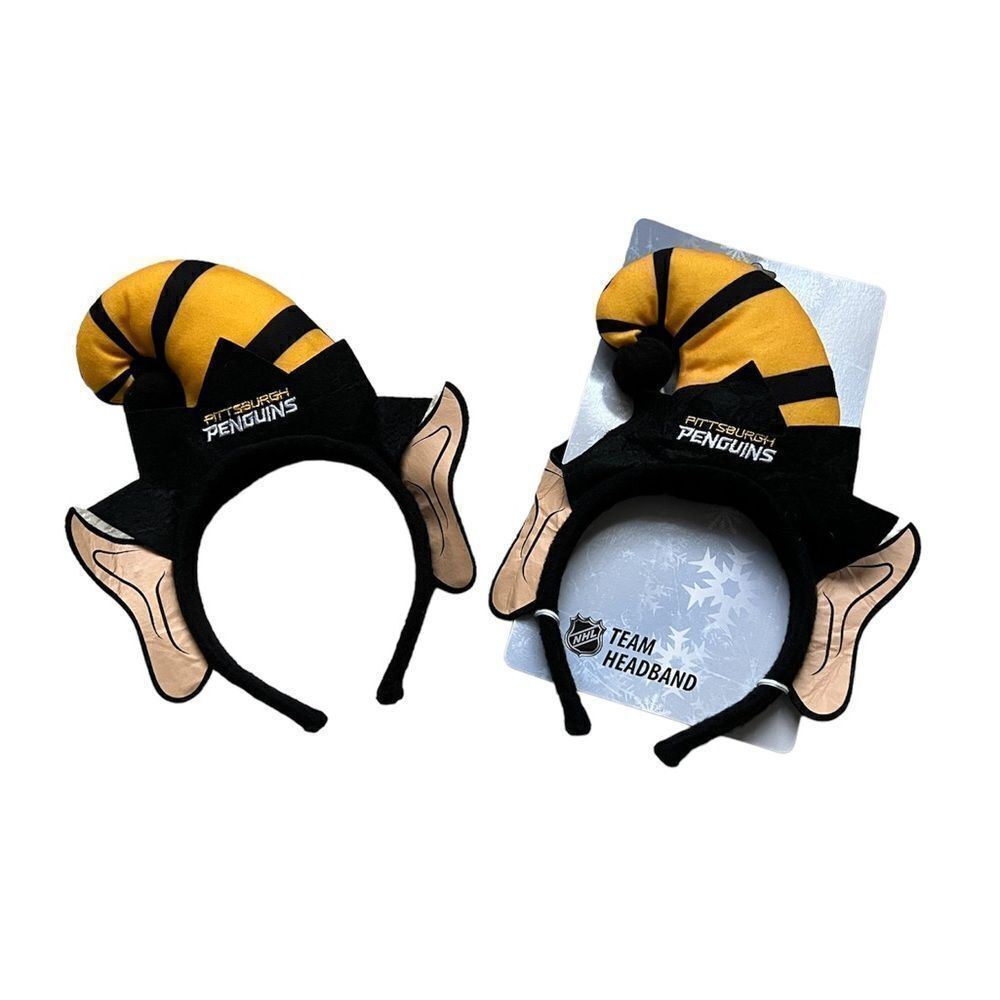 Set of 2 NWT & NWOT NHL Pittsburgh Penquins Headband.